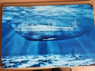 Deko-Blechschild WKII, U-Boot Typ 7C