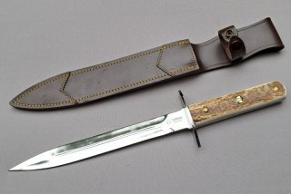 Hirschfänger Saufänger Cudeman Hirschhorngriff
