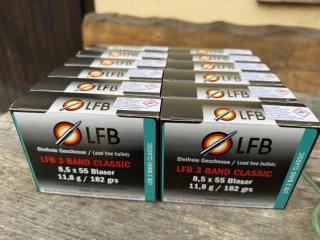 Munition 8,5 x 55 Blaser 12 Schachteln 120 Schuss LFB 3 Band Classic bleifrei Labor für Ballistik