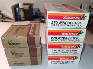 Munition Cal. 270 Winchester Power/ Soft Point 150 grs.