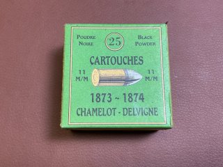 Munition für den französischen Revolver Modell 1873 in der Originalverpackung 25St.