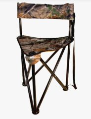 Fritzmann - Dreibein-Ansitzstuhl mit Rückenlehne ideal für Drückjagd