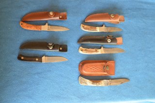 5x DAMAST JAGDMESSER NICKER