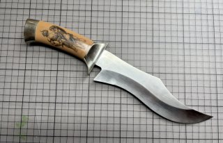 Fantasy Bowie von Ritchi Maier 1984 Scrimshaw Custom Knife