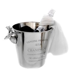 Unbenutzter Sektkühler - CHampagnerkühler für Jäger / Förster mit Hirschkopfgriffen !!