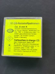 Alte Wadie Gaspatronen im Cal. 8mm Pistole