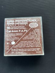 Alte Wadie Supra Pfefferpatronen Ca. 9mm PAK,