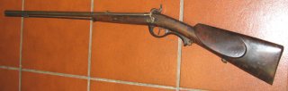 Perkussion Vorderlader Gewehr in ca. 9,2mm, so auch noch nie gesehen