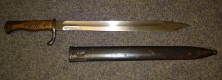 1.Weltkriegs-Bajonett S98/05 v. Fichtel&Sachs; WW1; für Mauser K98k. Worldwide shipment
