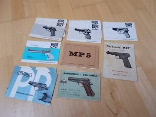 Bedienungsanleitungen f. Walther, HK MP5,MAB u.a.