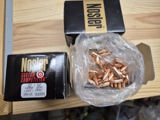 Geschosse Nosler custom competition .224 52gr Keine Sierra Berger Speer Lapua .223Rem .222Rem 5,6x50