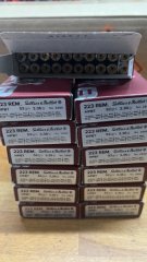 260 x 223 REM Hülsen von S&B gereinigt und Zündhütchen entfernt