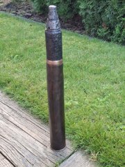 Russische 45mm Deko-Patrone mit Messing hulse - WK2