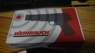 Luftpistole Weihrauch HW 45 Schwarz Nagelneu aus Sammlung