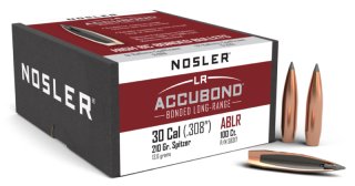 100 Nosler Geschosse .308, 210 grain, ACCUBOND Longe Range, NEU