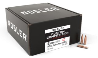 1000 Nosler Geschosse .264, 140 grain, Custom Competition, HPBT, NEU
