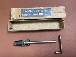 Einstecklauf für Pistole P08 im Kaliber 7,65mm auf 4mmM20