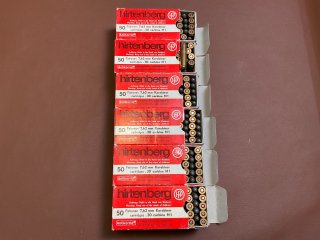 Munition Hirtenberger 7,62mm .30carabin M1 Teilmantel 299St.