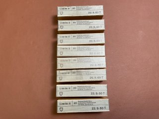 Originalmunition Revolverpatronen M82 im Kaliber 7,5mmSchw.Ord. in der Originalverpackung 160St.
