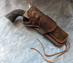 OLD STYLE HOLSTER VON EINEM BEKANNTEN LEDERKÜNSTLER