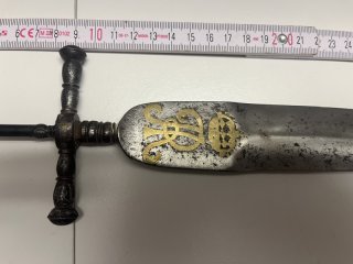 Bajonett Model 1715 Sachsen mit Monogram.Original