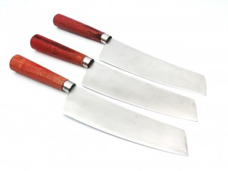 Custom 3 stück Material440Cstahl Chef Küchen Messer With WOOD Handle 1509