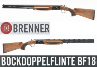 BRENNER BF18 " Black " Bockflinte / BDF im Kal. 12/76 mit Wechselchokes, Einabzug & Ejektor ! NEU !