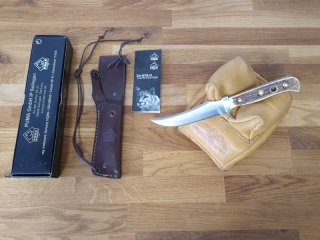 Puma - Messer # 116393. Puma Skinner, Lederscheide, Originalverpackung