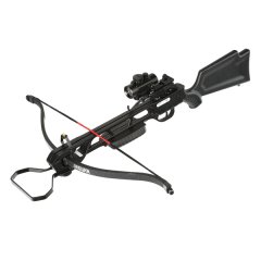 Mega-Set: 175 lbs Recurve-Armbrust Jaguar I schwarz neu mit sehr viel Zubehör