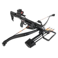 Mega-Set: 175 lbs Recurve-Armbrust Jaguar II schwarz neu mit sehr viel Zubehör