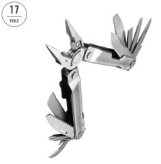 LEATHERMAN REBAR - Multitool mit 17 Werkzeugen (arretierbar) 100% Edelstahl, inkl. Lederetui Holster
