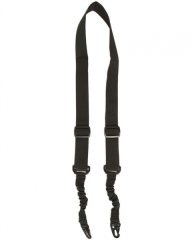 Tactical Gewehrgurt / Tragegurt mit Bungee (67-112cm), 2-Punkt, SCHWARZ
