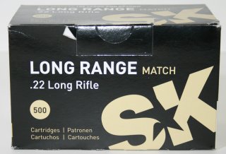 500 Schuss SK LONG RANGE MATCH .22 l.r. lfb | 2,59g 40gr > für Entfernungen 100m + PRC, Tactic.Rimf.