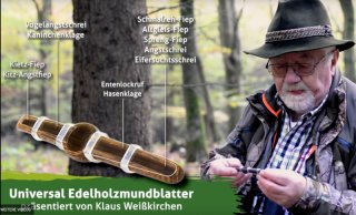 WEISSKIRCHEN Universal Edelholzblatter | Rehbock alle Kitzfiep Angstgeschrei Sprengfiep Ente Hase ..