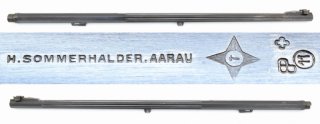 Kannelierter Achtkant - Wechsellauf für Blockbüchsen von " H. SOMMERHALDER AARAU " im Kaliber 7,5x55