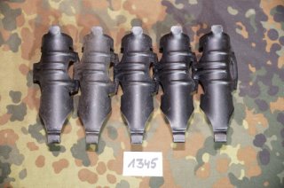 5 x Gurtglieder 23mm Shilka Schilka Flak Panzer 23x151 russisch Ex-NVA DDR Ostblock Sammlung (1345)