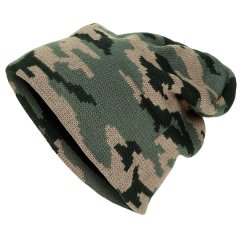 Strickmütze "Beanie" Woodland - Unigröße - fein gestrickt