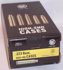 200 RWS Hülsen f. Kal. .223 Rem. - Boxerzündung - #2412702 - Neuware