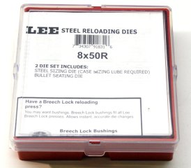 LEE 2-Die Langwaffen Matrizensatz SET Full-Length 8x50R Austrian Mannlicher LIMITED ! #91831 NEU!