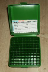 NEUE MTM R-100 Patronenbox GRÜN KEIN SCHARNIER!!! Case Gard für .223 Remington