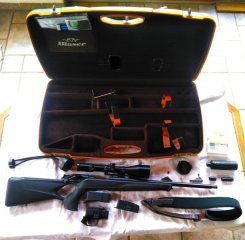 Komplettpaket: Blaser R8 Success 9,3x62 mit Zeiss Diavari V 3-12x56 T LA 40, div. Zubehör!