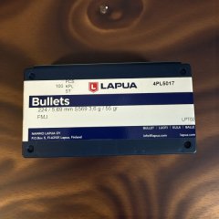 100 Geschosse Lapua .224 55 gr FMJ S569