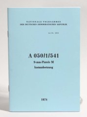 Handbuch NVA A 050/1/541 Makarov Instandsetzung