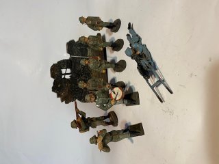 Dt.Reich Elastolin Infantrie Uniform Bunker MG08 Bajonett