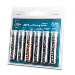 H&N Jagddiabolos TEST-SET 6 Sorten Sampler Set: HORNET CROW MAG BARACUDA POWER HUNTER TARGET TROPHY