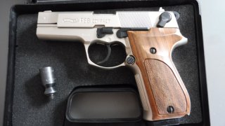 Walther P88-9 Nickel/Holz PTB 764 kal. 9 mm PA *************Ansehen kostet nichts********