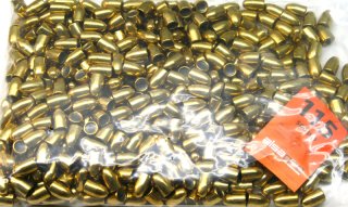 500 Stück ALSA PRO FMJ Vollmantel RN Rundkopf Geschosse .355 9mm Luger 9x19 115gr 7,5g Full Metal J