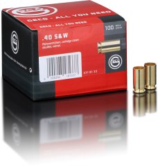 100 Stück NEUE GECO Wiederladerhülsen .40 S&W /Boxerzünder/Original verpackt in 100er Box #2318133