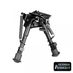 Variables klappbares Teleskop Zweibein Bi-Pod Bipod 16,5-23,5cm 6"-9" für Riemenösen