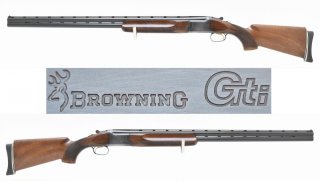 BROWNING " Gti Plus " TRAP Bockdoppelflinte / BDF mit 32" / 81cm langen Läufen im Kaliber 12/70